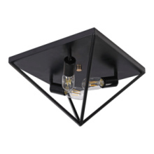 Lit Up Lighting LIT4510BK+MC - Govan Flush Mount Black Finish