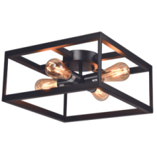 Lit Up Lighting LIT3342BK+MC - Athens Semi- Flush Mount Black Finish