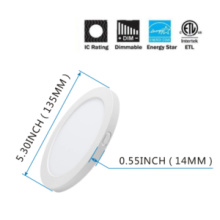 Lit Up Lighting LIT5205WH-30K - Hillsview Slim LED Flush Mount White Finish