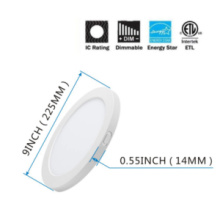 Lit Up Lighting LIT5209WH-30K - Hillsview Slim LED Flush Mount White Finish