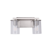 Lit Up Lighting LIT6122BK-OP - Moraine Vanity Black Finish with Opal Glass