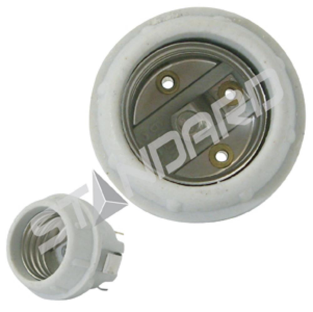 INCANDESCENT SOCKET E26 BASE FRONT MOUNT SNAP-IN MALE TAB 660W 250V STD