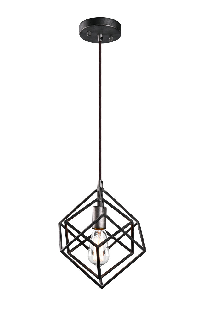Geometry Series Rusty Black Pendant