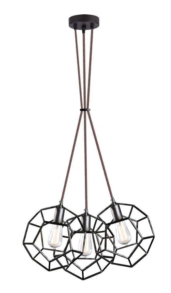 Geometry Series Rusty Black Pendant
