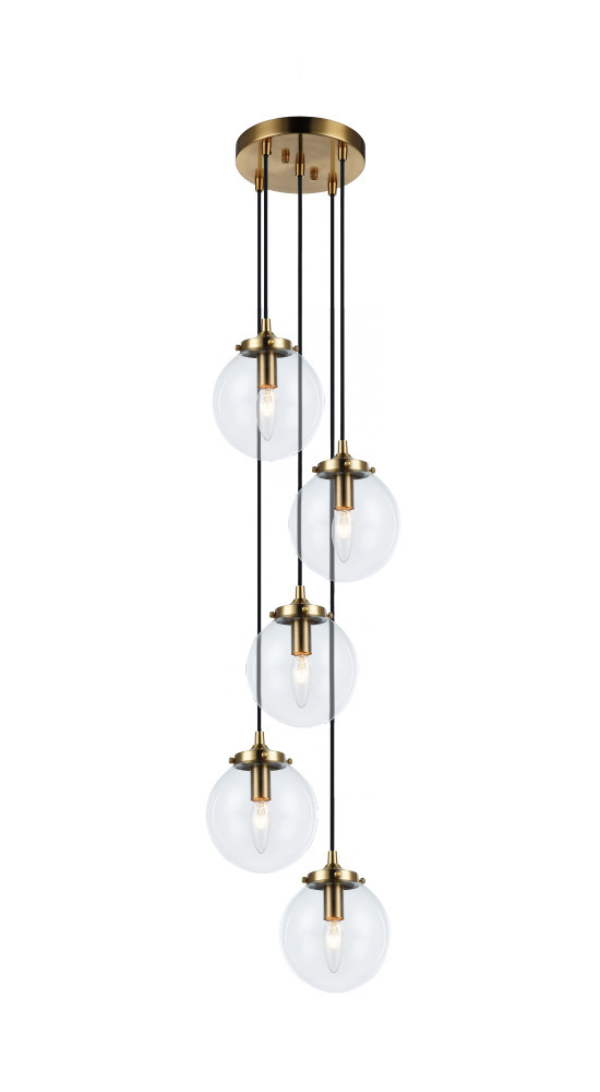 The Bougie Aged Gold Brass Pendant