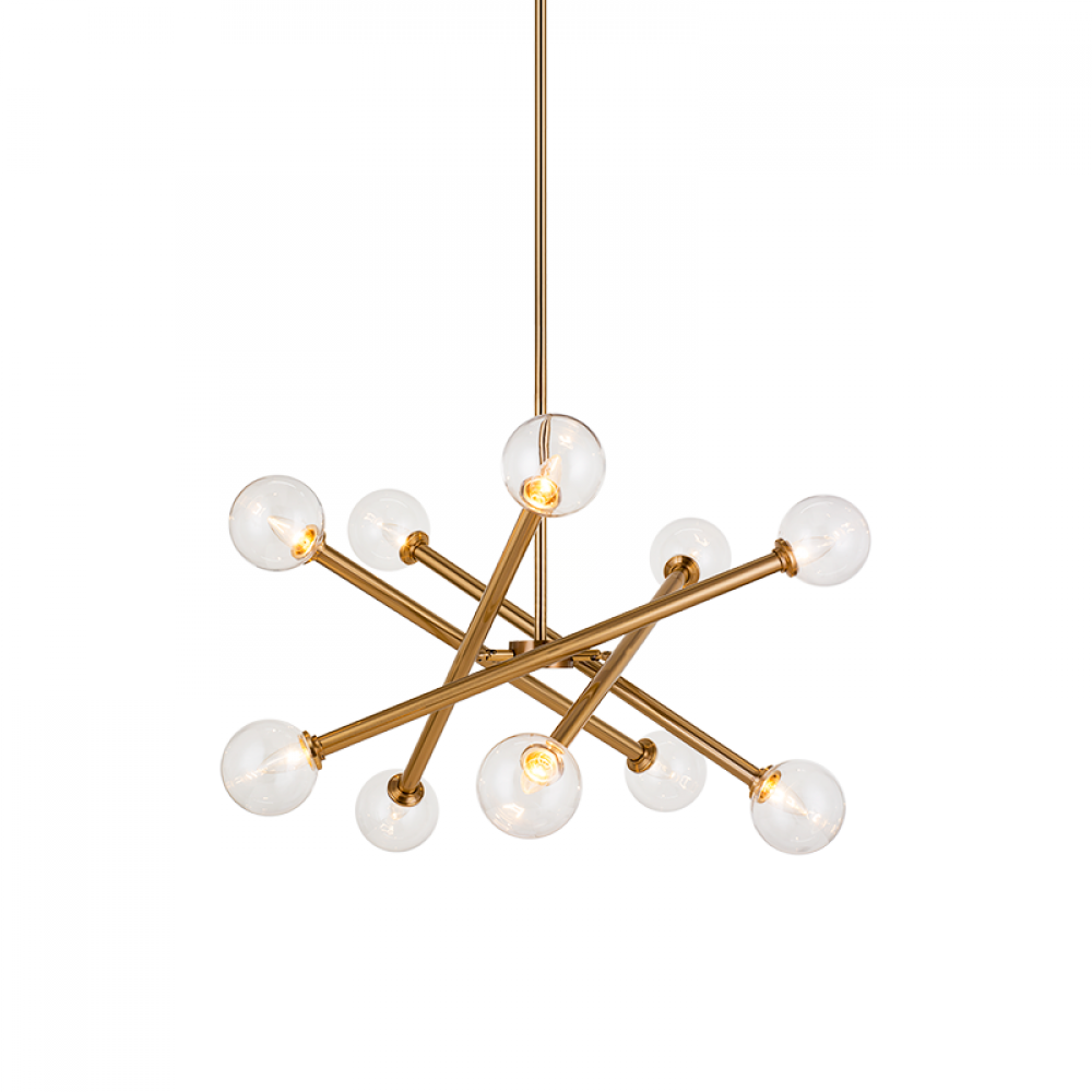 Matchstix Aged Gold Brass Pendant