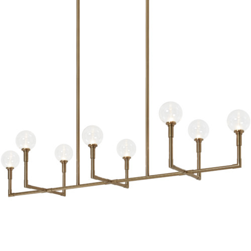 Candlestix Aged Gold Brass Chandelier