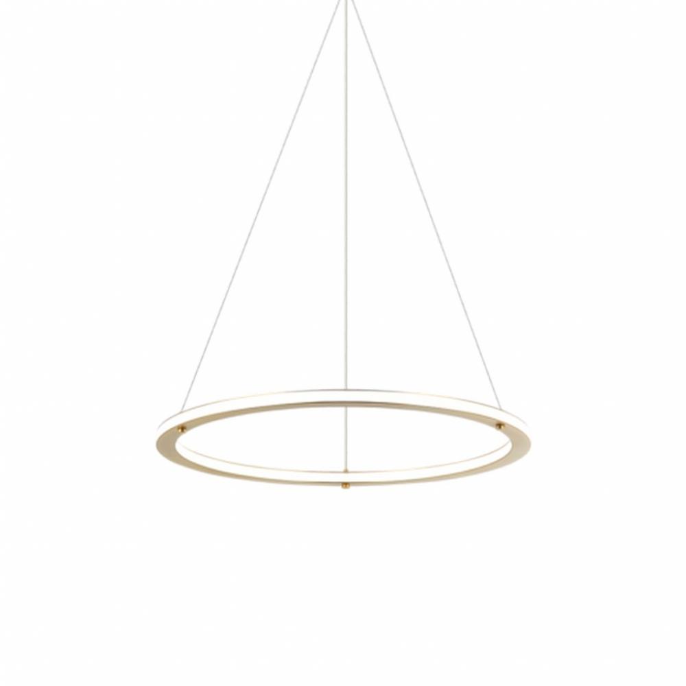 Victoria Brushed Gold Pendant