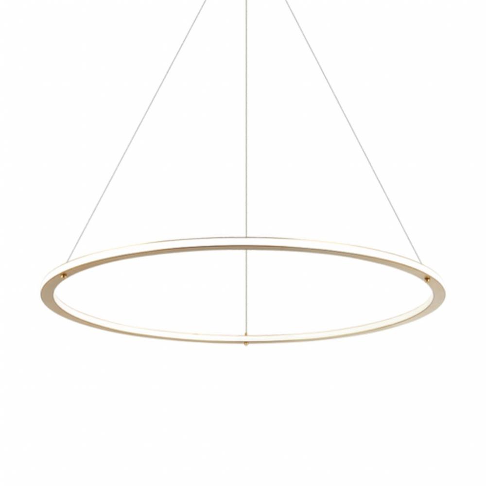 Victoria Brushed Gold Pendant