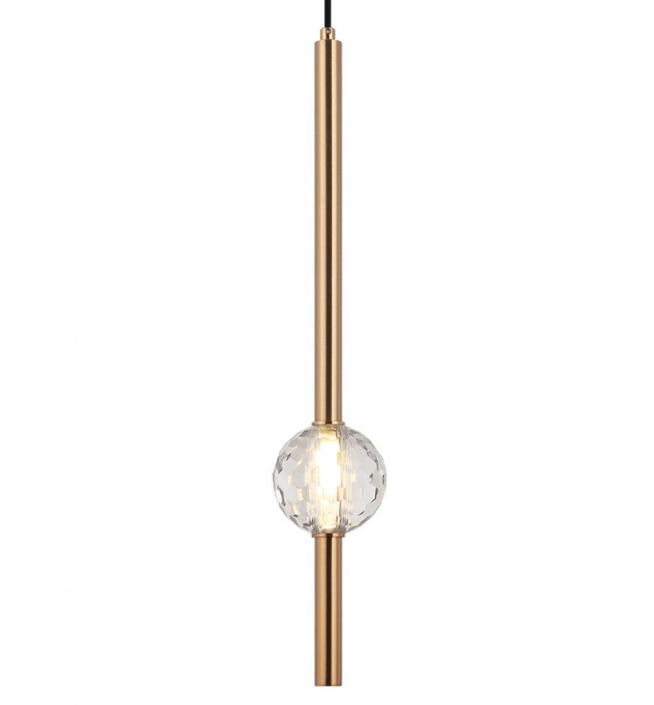 Windchimer Aged Gold Brass Pendant
