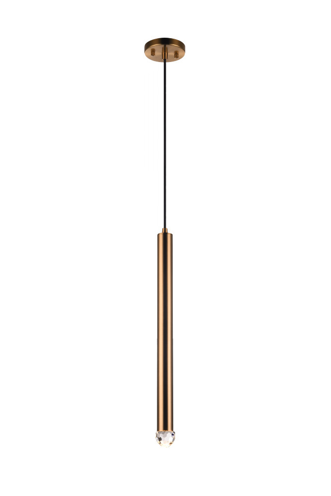 Reign Aged Gold Brass Pendant