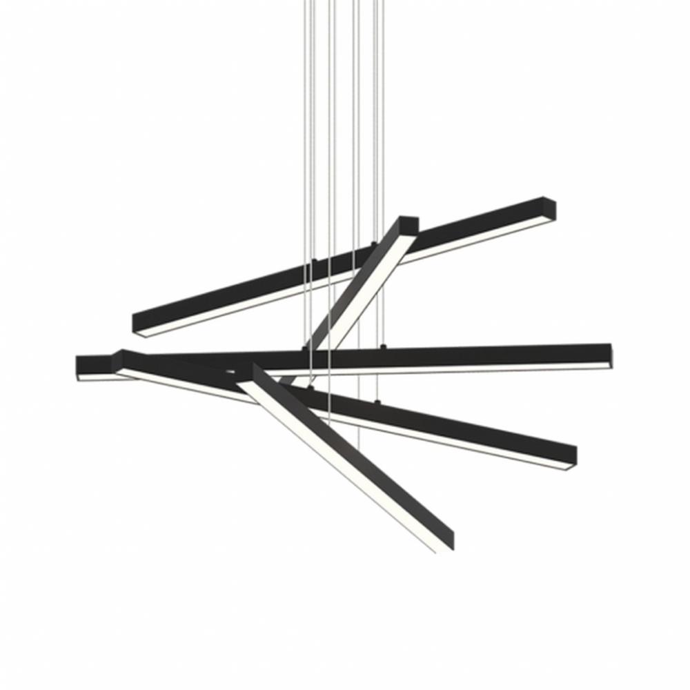 Presley Matte Black Chandelier