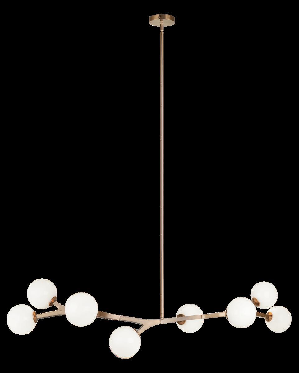 Rami Aged Gold Brass Chandelier