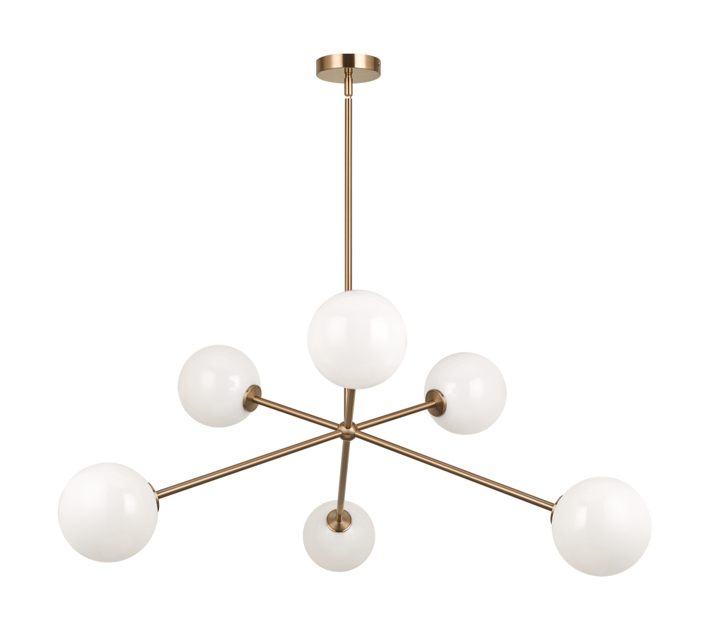Novo Aged Gold Brass Chandelier