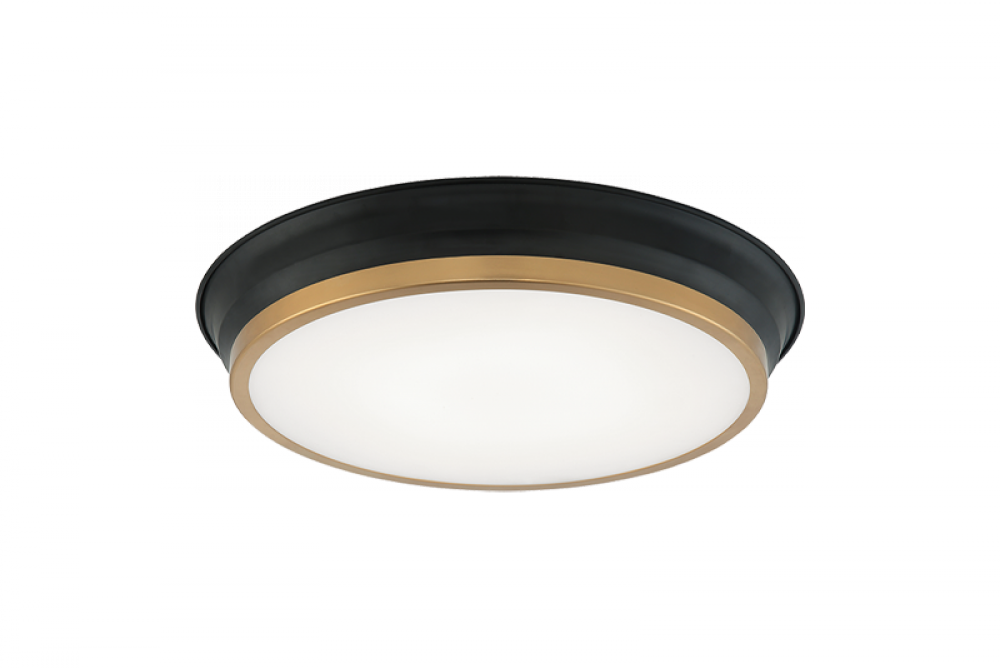 Jaxx Black + Aged Gold Brass Ceiling Mount
