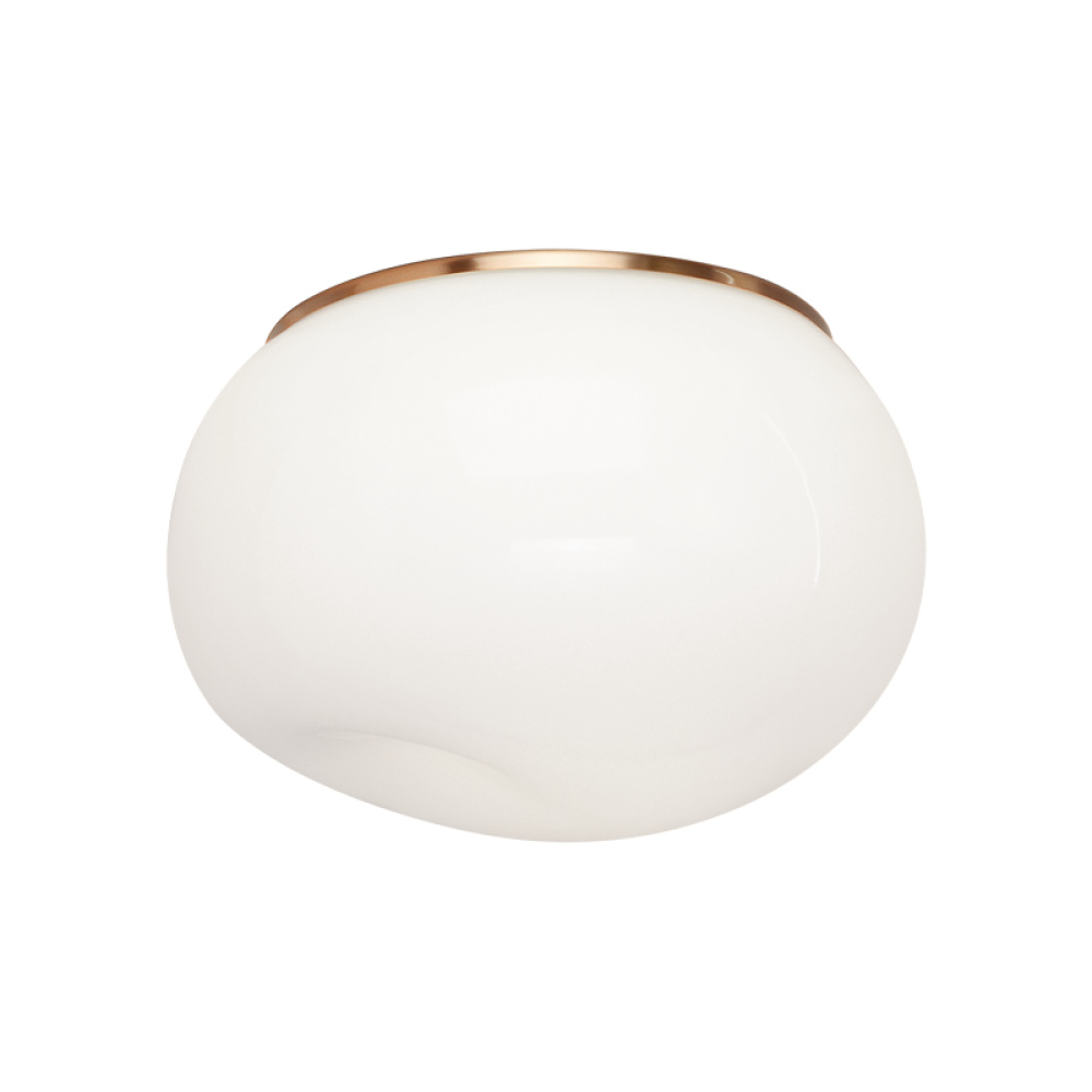 Gelasin Aged Gold Brass Flush Mounts
