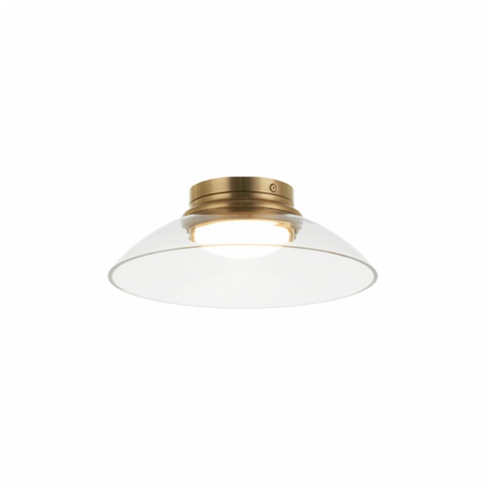 Luna Aged Gold Brass Flush Mounts