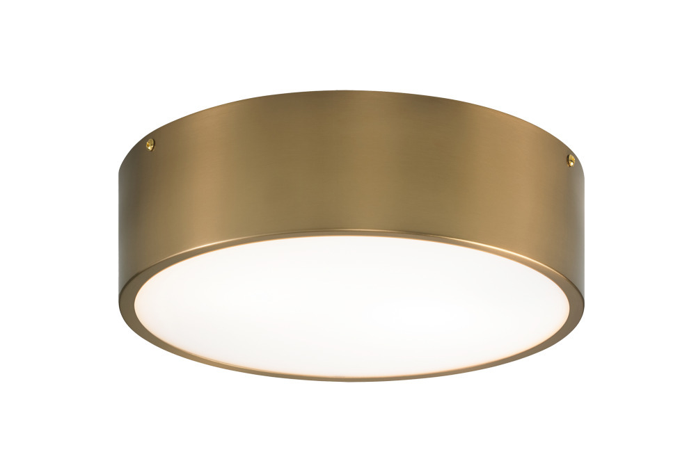 Snare Aged Gold Brass Flush Mounts