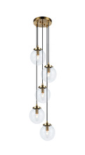 Matteo Lighting C63005AGCL - The Bougie Aged Gold Brass Pendant