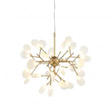 Matteo Lighting C69824GL - 24 LT 24" "Hyrangea Bloom" Gold Chandelier G4