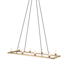 Matteo Lighting C75208AG - Cascadian Aged Gold Brass Chandelier