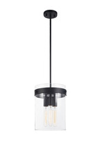 Matteo Lighting C78403BK - Zale Black Pendant