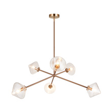 Matteo Lighting C81746AGCL - Novo Aged Gold Brass Pendant