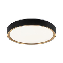 Matteo Lighting M10602BKGL - Alamus Aged Gold Brass + Matte Black Ceiling Mount