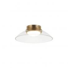 Matteo Lighting M16401AGCL - Luna Aged Gold Brass Flush Mounts