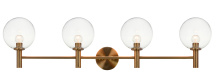 Matteo Lighting S06004AGCL - Cosmo Aged Gold Brass Wall Sconce