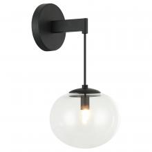 Matteo Lighting W38101MB - Bulbus Matte Black Wall Sconce