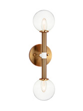 Matteo Lighting W75312AGCL - Stellar Aged Gold Brass Wall Sconce