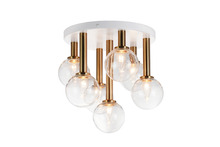 Matteo Lighting X75307AGCL - Stellar Aged Gold Brass Ceiling Mount