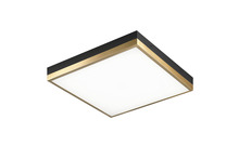 Matteo Lighting M11414BKAG - Tux Black + Aged Gold Brass Flush Mounts
