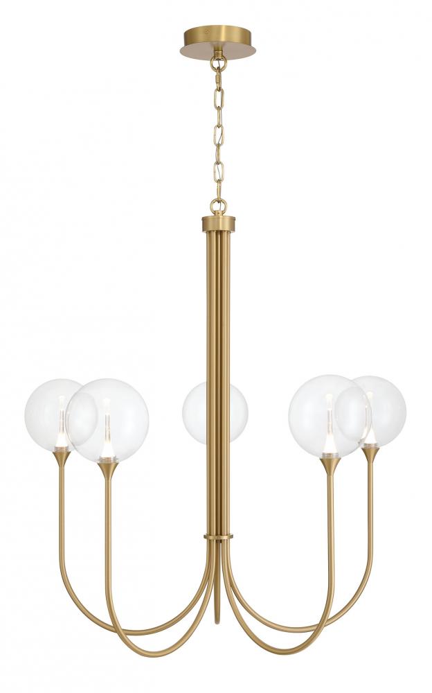 Iissa-Chandelier-5Lt-34In-GD-CL