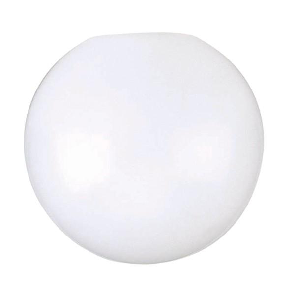 Neckless Poly Globe Shade; 16 inch Diameter; 5-1/4 inch Opening; White