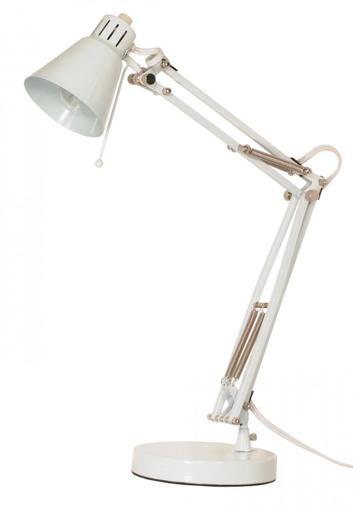 Mini Head Drafting Lamp - 1 Light - White