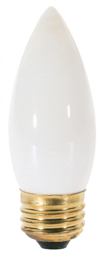 40 Watt B11 Incandescent; White; 2500 Average rated hours; 320 Lumens; Medium base; 130 Volt; 2-Card