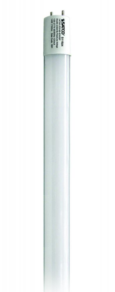 14 Watt T8 LED; Medium bi-pin base; 6500K; 50000 Average rated hours; 1800 Lumens; Type B; Ballast