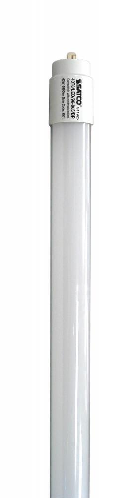43 Watt T8 LED; Single pin base; 6500K; 50000 Average rated hours; 5500 Lumens; Type B; Ballast