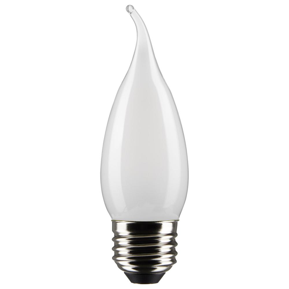 4 Watt CA10 LED; Frost; Medium base; 90 CRI; 4000K; 120 Volt