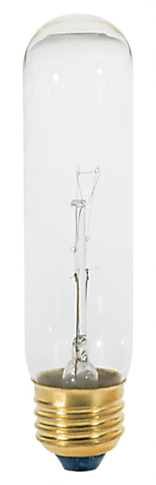 60 Watt; T10 Incandescent; Clear; 120 Volt; Teflon Coated