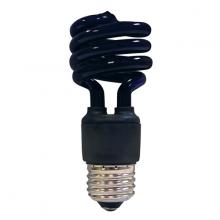 Satco Products Inc. S5515 - 13 Watt; Mini Spiral Compact Fluorescent; Black; Medium base; 120 Volt