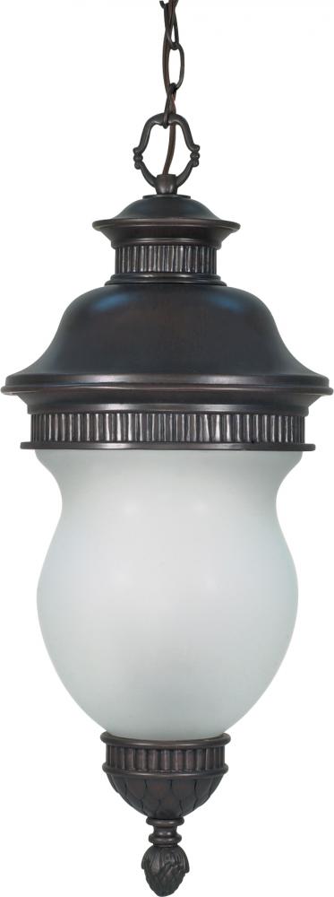 Luxor - 3 Light - 17" - Hanging Lantern - w/ Satin Frost Glass