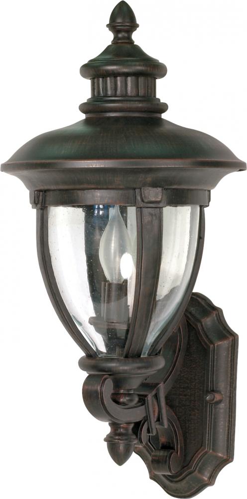 Galeon - 3 Light - 23" - Wall Lantern - Arm Up w/ Clear Seed Glass