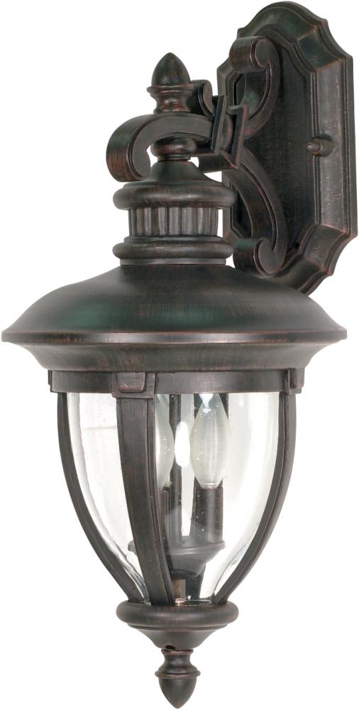 Galeon - 3 Light - 24" - Wall Lantern - Arm Down w/ Clear Seed Glass