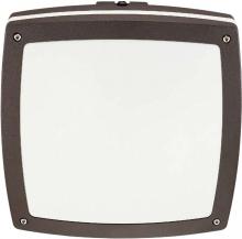 Nuvo 60/2554 - 2-Light Square Wall/Ceiling Light in Architectural Bronze Finish with Photocell and (2) 18W GU24
