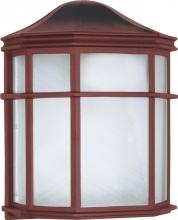 Nuvo 60/582 - 1-Light Cage Wall Lantern in Old Bronze Finish with Linen Acrylic Lens and (1) 13W GU24 Bulb