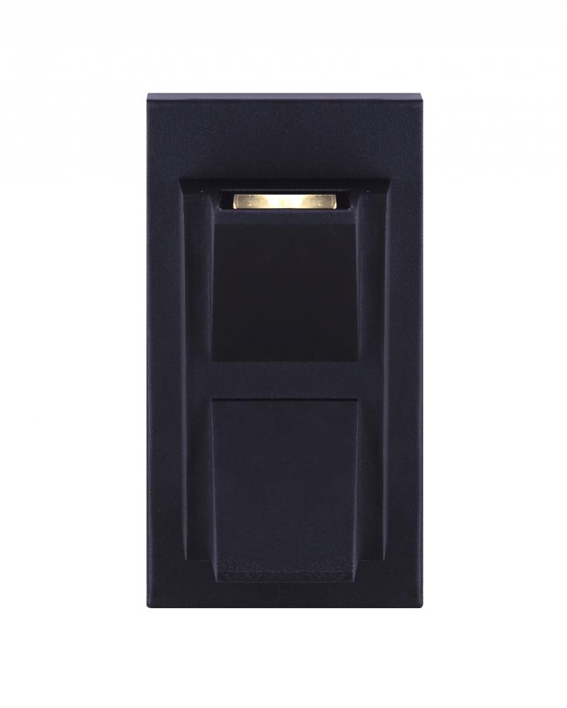 LANE, LOL390BK, LED Outdoor Light, Clear Glass, 9.5W Integrated LED, 480 Lumens