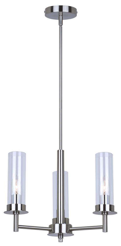 Benson 3 Light Rod Chandelier